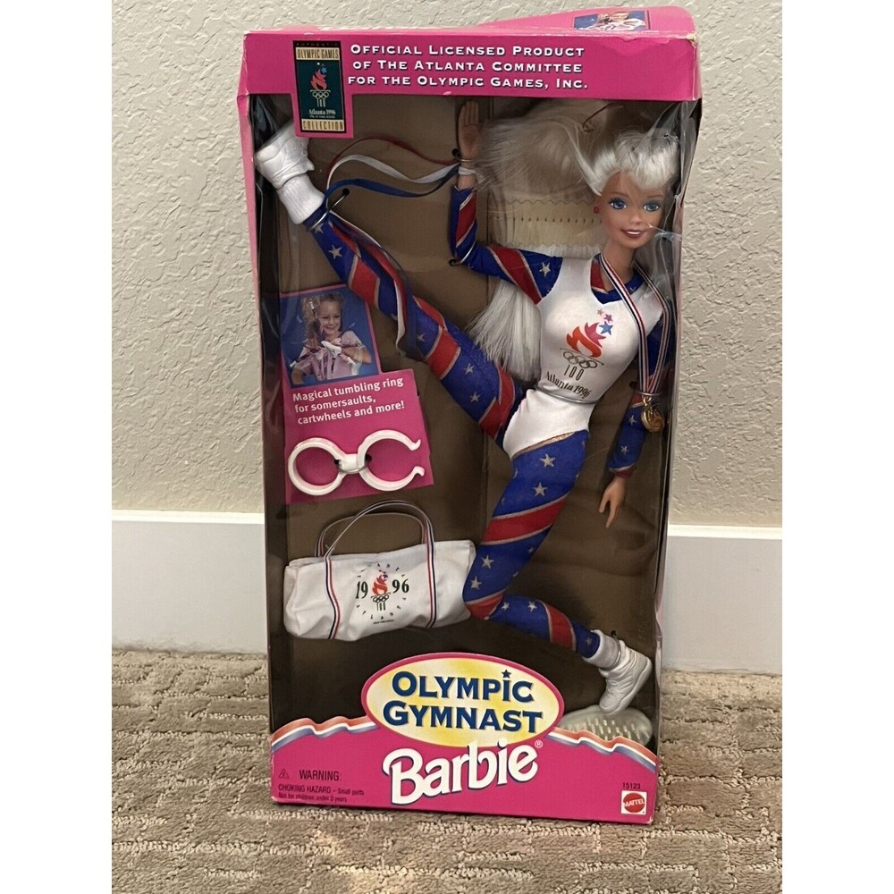 Barbie 1995 Atlanta Olympic Games 1996 Gymnast Doll Mattel 15123